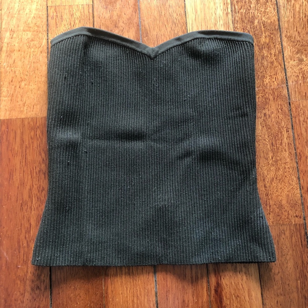 Aritzia Babaton Sculpt Knit Sweetheart Strapless Top